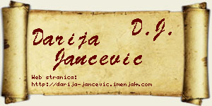 Darija Jančević vizit kartica